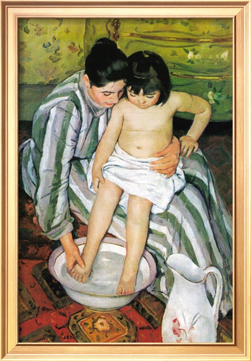 The Bath 1891 - Mary Cassatt Painting on Canvas